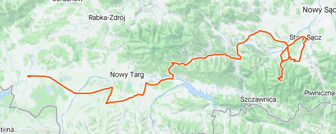 Map of the activity, Tour of Malopolska 3. etapa