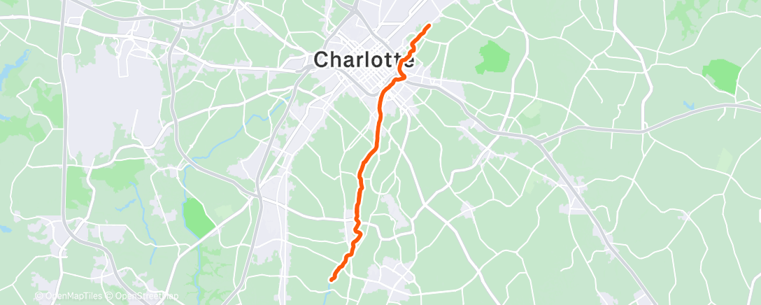 Map of the activity, Morning Run