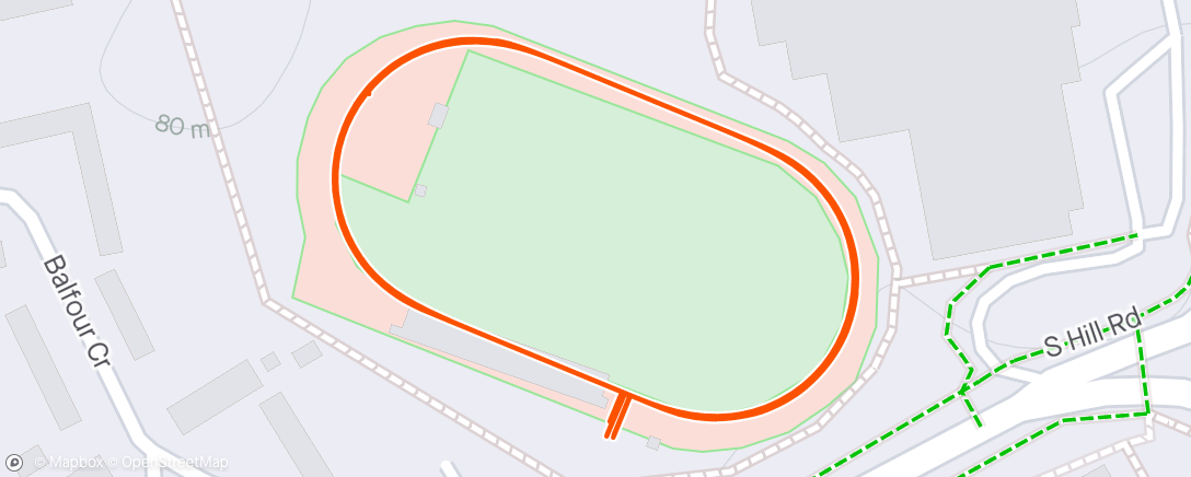 Map of the activity, SJ Track