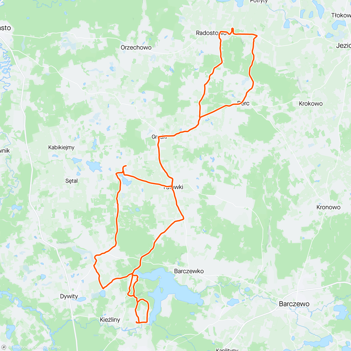 Map of the activity, Błoto, asfalt i bruk :)