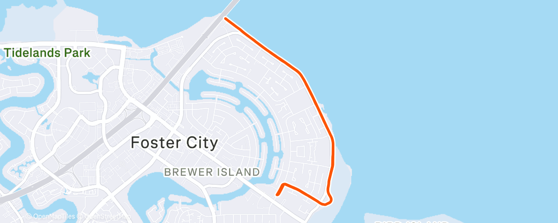 Map of the activity, Foster City