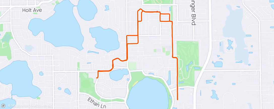 Map of the activity, Morning Ride