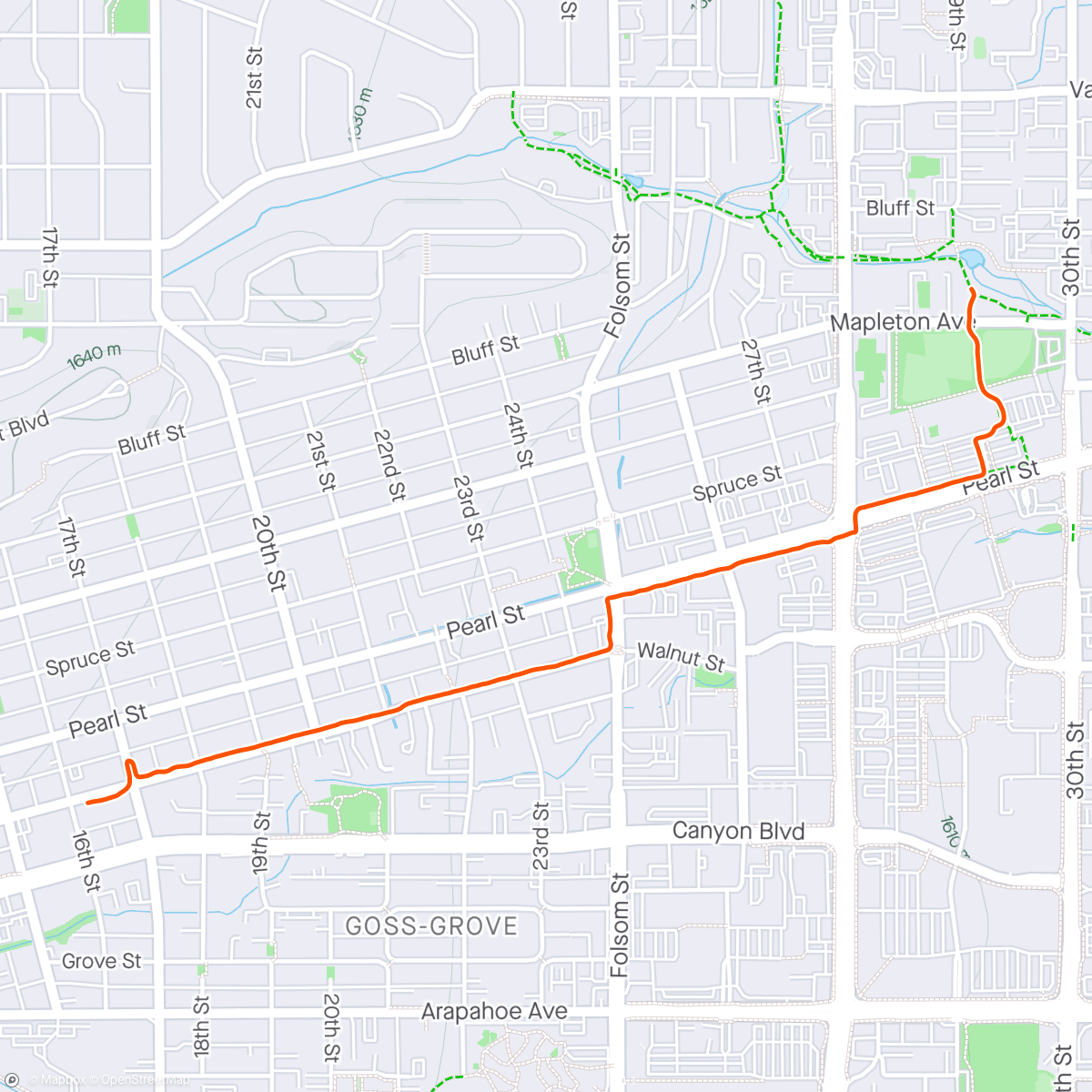 Map of the activity, Walk downtown to catch the bus to the airport & leave the country for the 1st time in 5 years ✈️