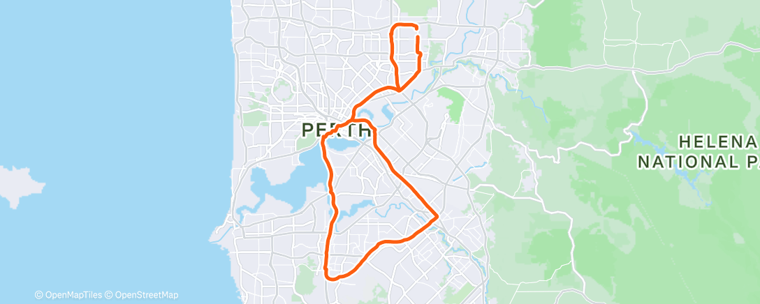 Mapa de la actividad (Morning Ride)