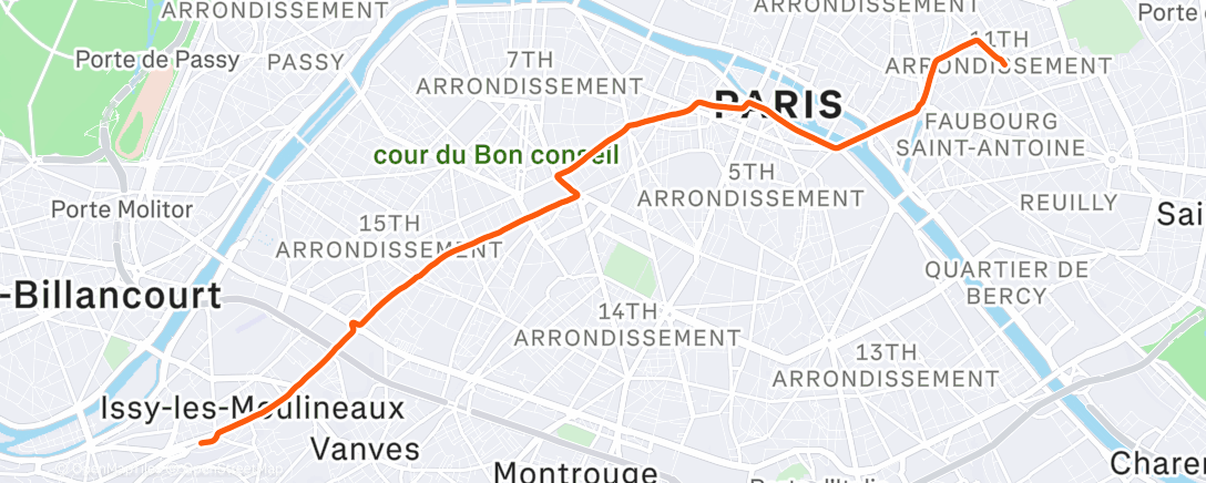 Map of the activity, Afternoon Gravel Ride