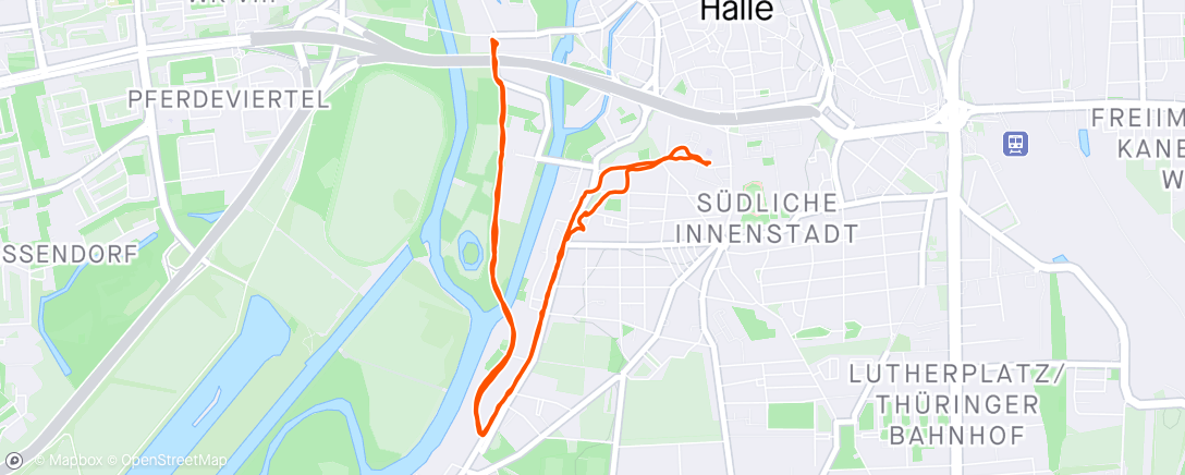 Map of the activity, Von Halle nach Frankfurt (14,9 km / 314 km) #4