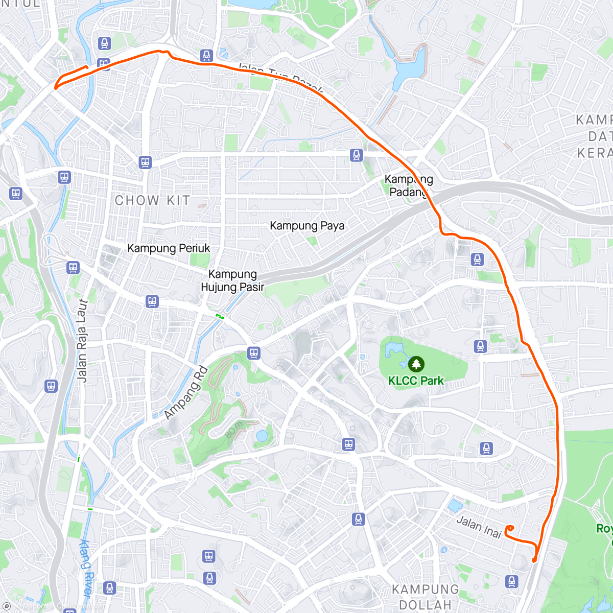 Map of the activity, Cycle 🚴 to work 🏢