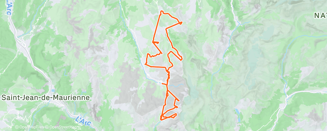 Map of the activity, Valtho ⛷️