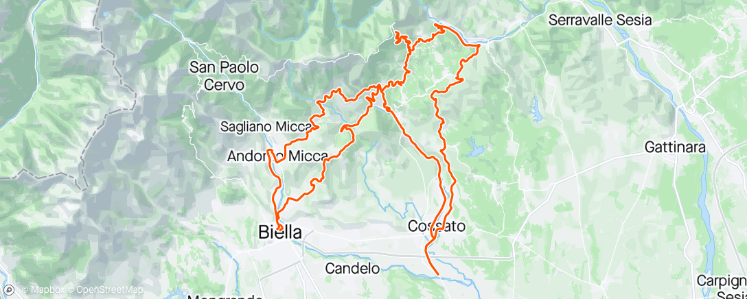 Mapa de la actividad (Biella)