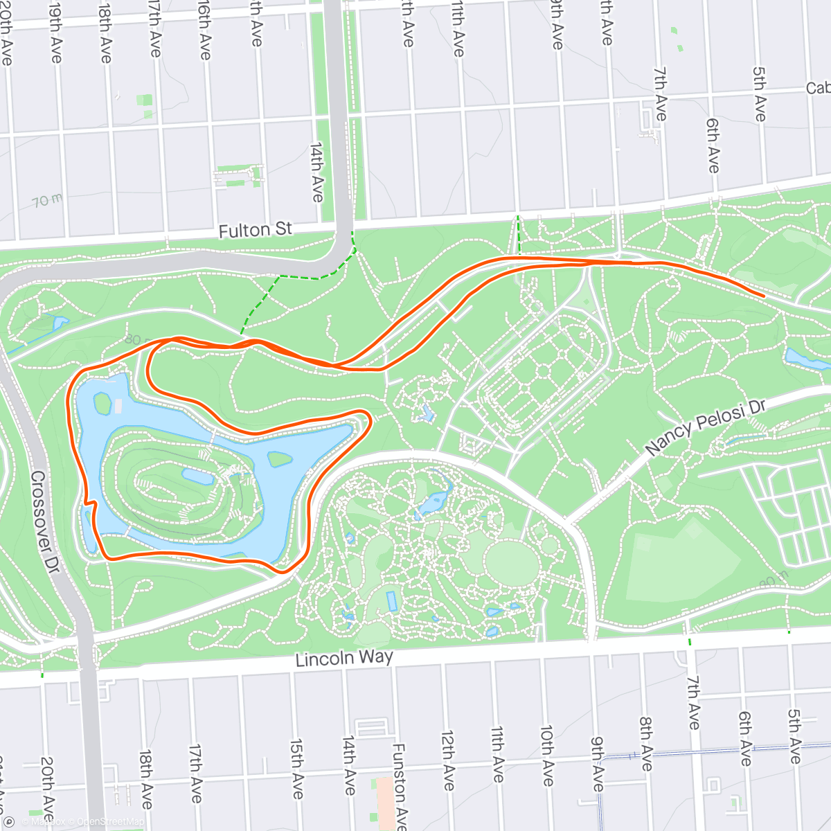 Map of the activity, Family 5k