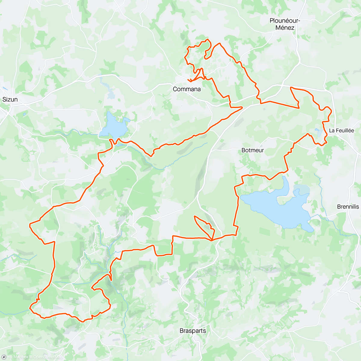 Mapa de la actividad (4ème UTMA 78km 6h45)