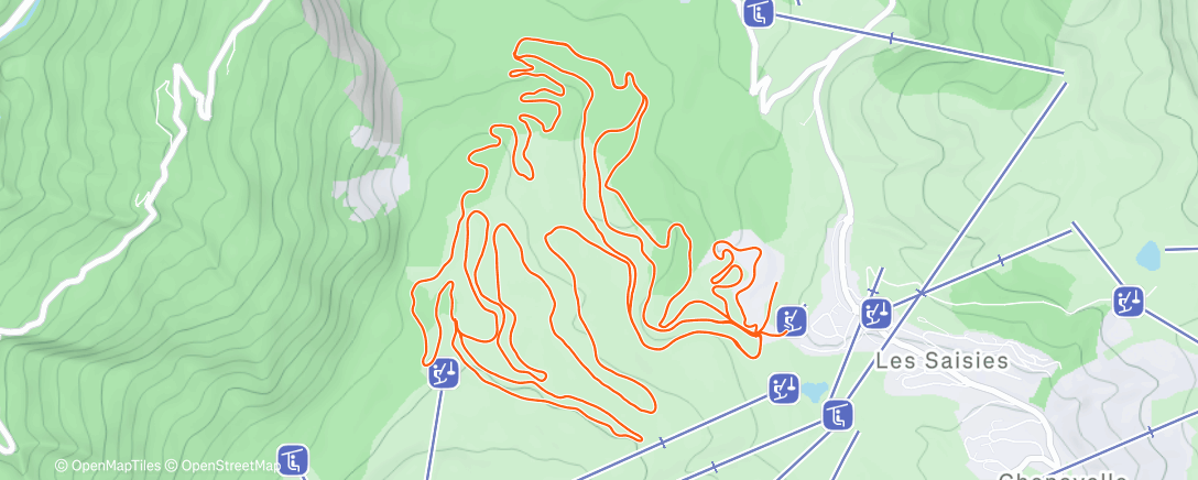 Map of the activity, Sunday Morning XC Ski