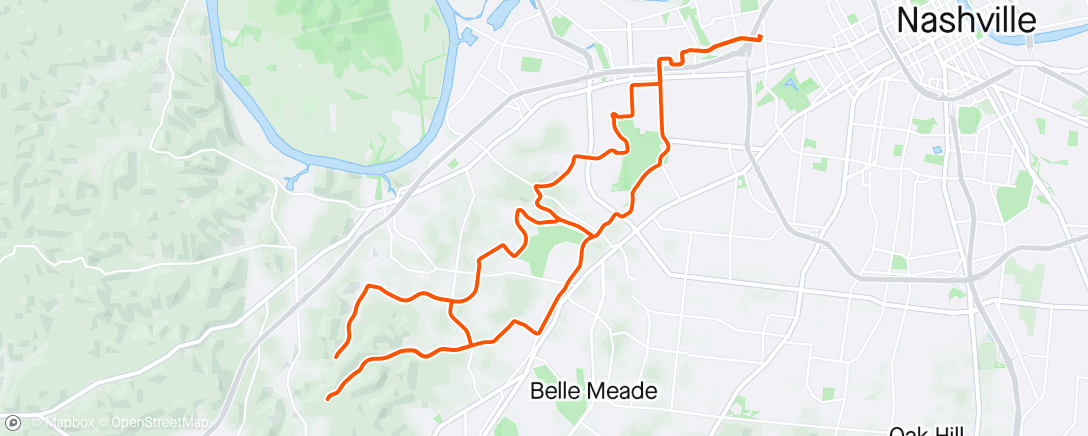 Map of the activity, Ride 615