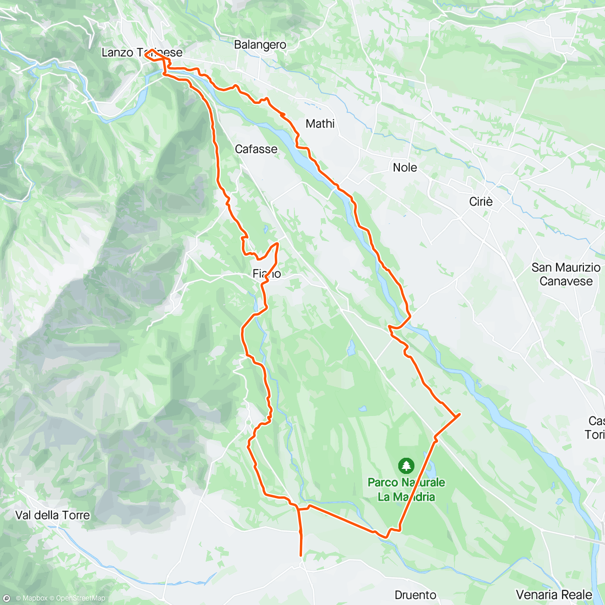 Mapa da atividade, Persi nel bosco