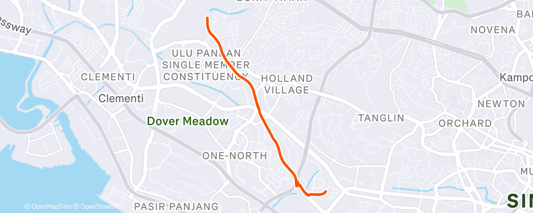 Map of the activity, nye run