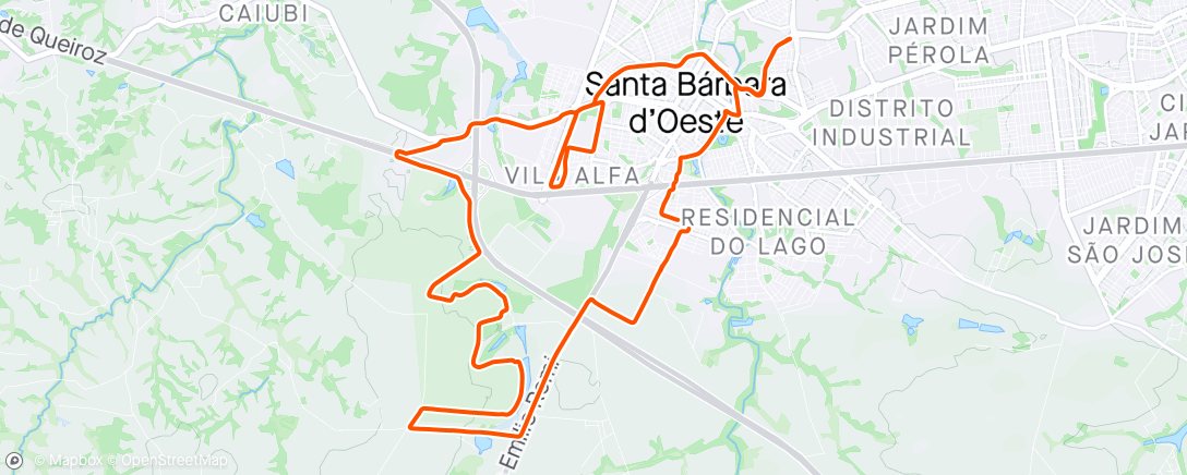 Map of the activity, Giro na girolandia