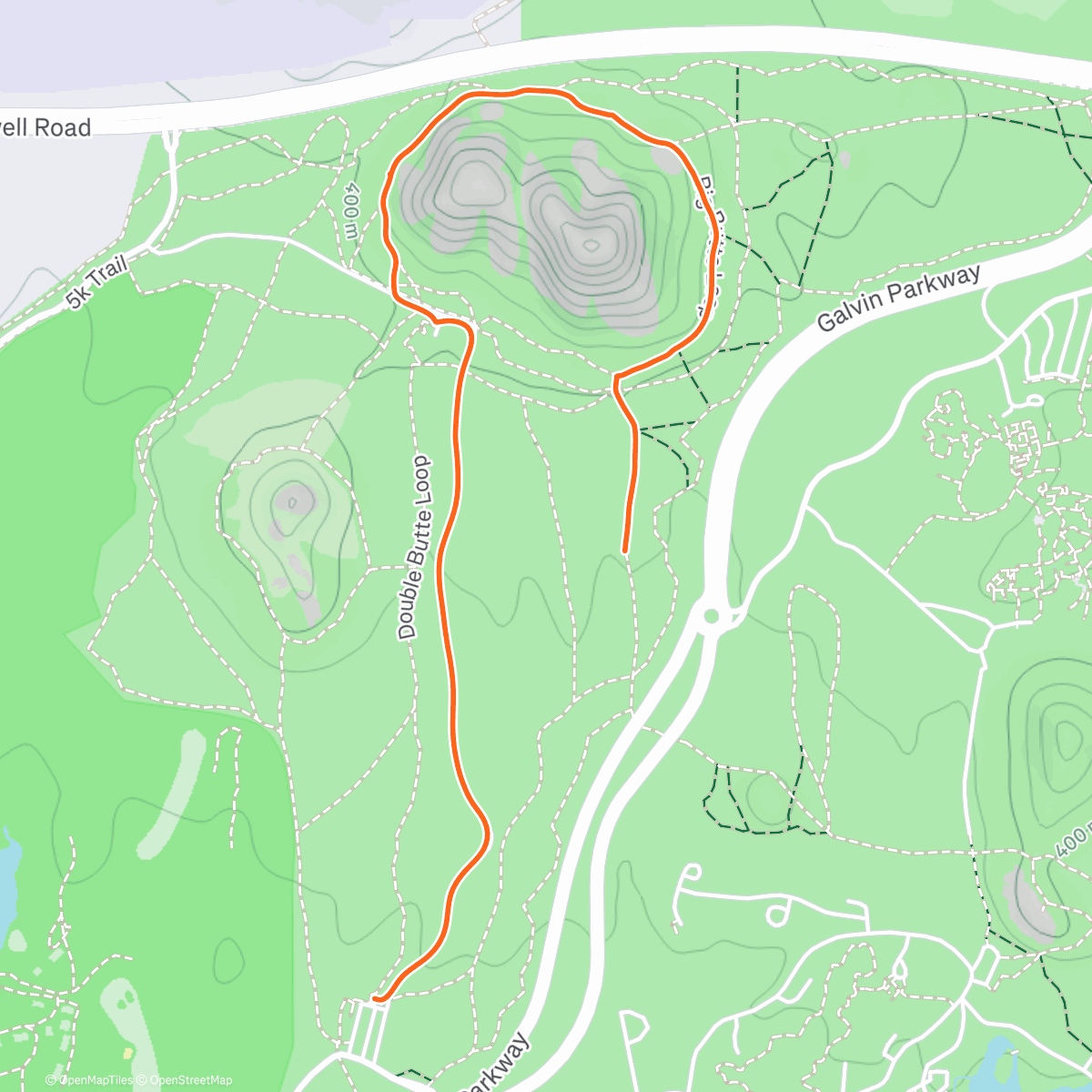 Map of the activity, Paseo a la fresca.