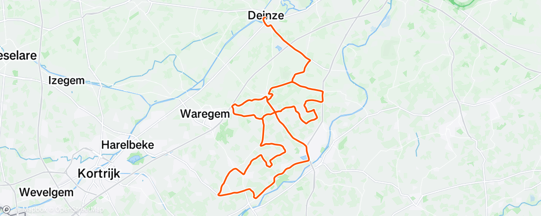 Map of the activity, Morning Ride