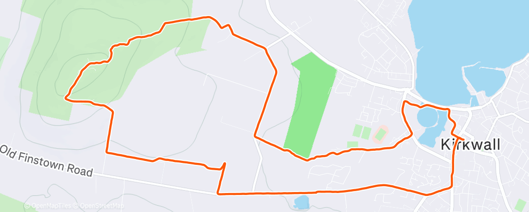 Map of the activity, Morning Trail Run
