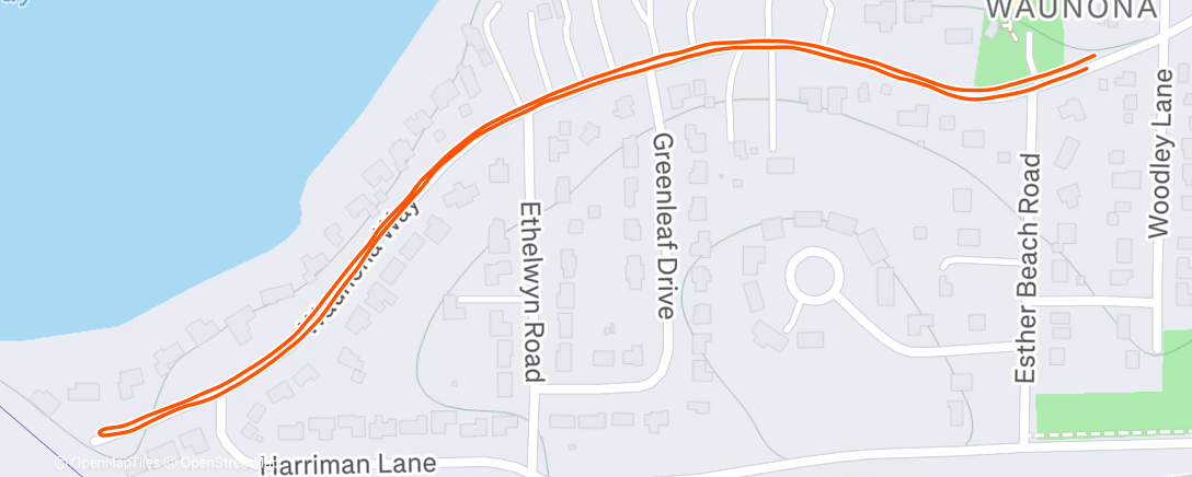 Map of the activity, Afternoon Walk