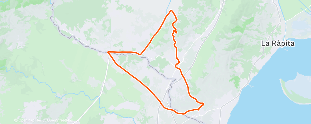 Mapa de la actividad (Afternoon Ride)