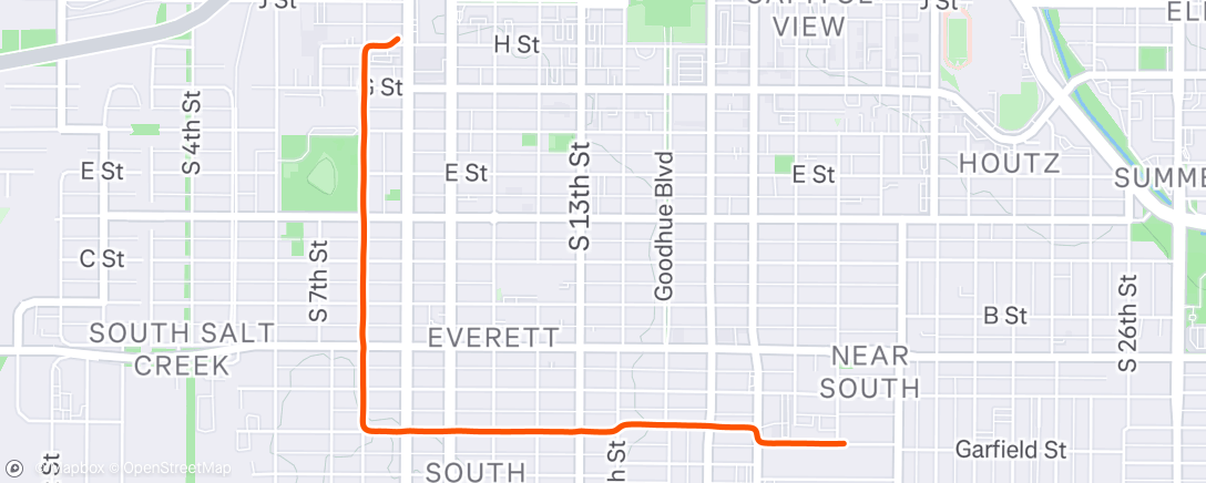 Map of the activity, Morning Ride