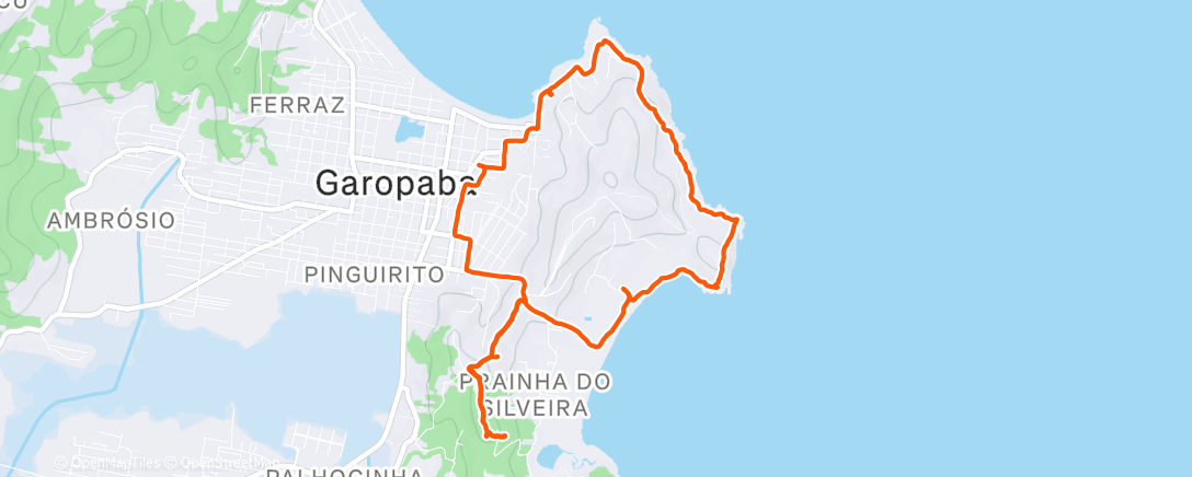 Map of the activity, Morning Trail Run