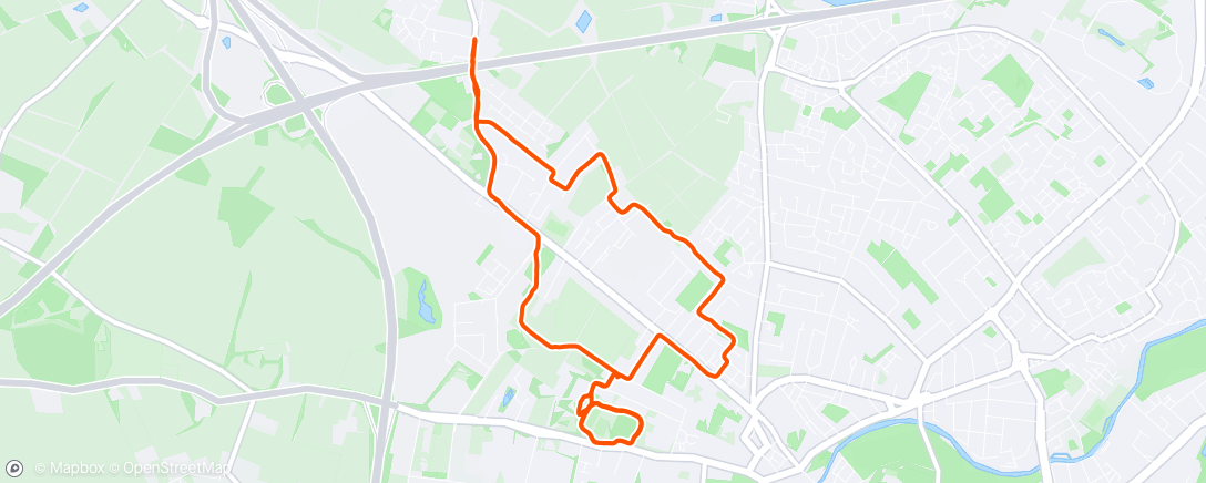 Map of the activity, Can you tell my wife drove past me on my first 'stride'