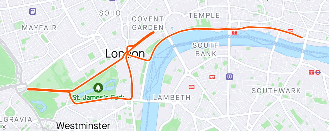 Map of the activity, Zwift - Race: Stage 5: Lap It Up - London Classique (C) on Classique in London