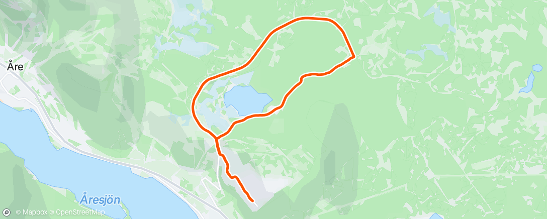 Map of the activity, Afternoon Run