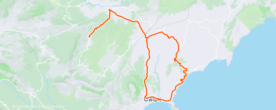 Mapa de la actividad, Morning Ride