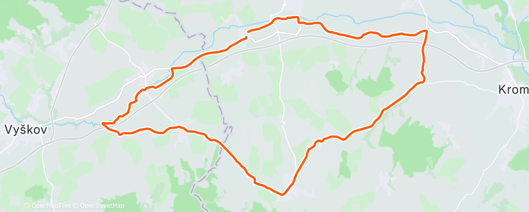 Карта физической активности (Last ride outside in 2025)