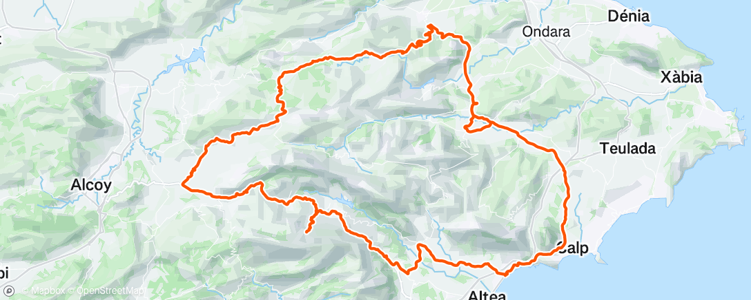 Map of the activity, Morning Ride