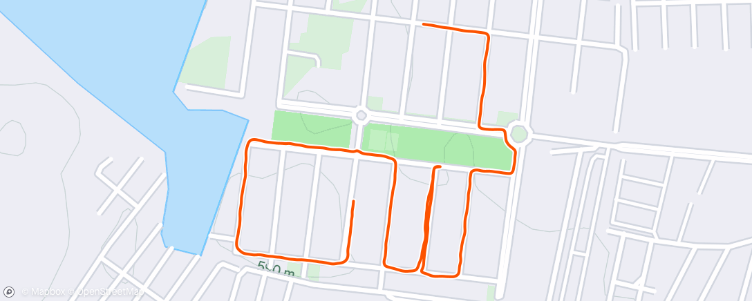 Map of the activity, Night Walk