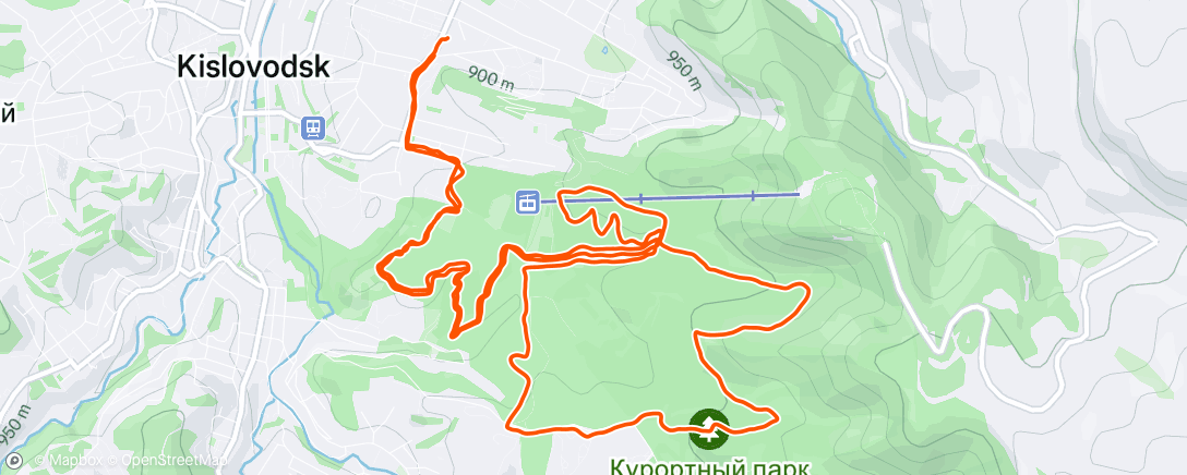Map of the activity, Утренний забег