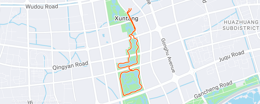 Карта физической активности (午后跑步)