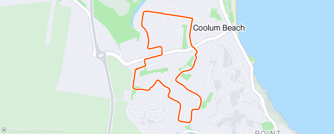 Map of the activity, Afternoon Pram Walk