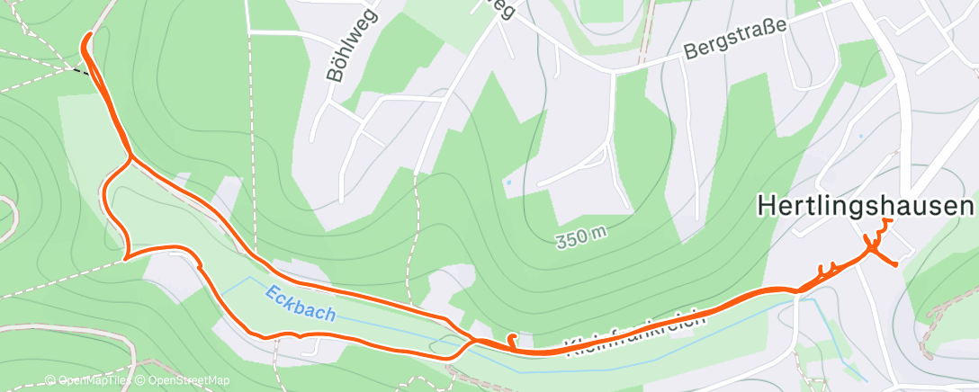 Map of the activity, Mittagspaziergang