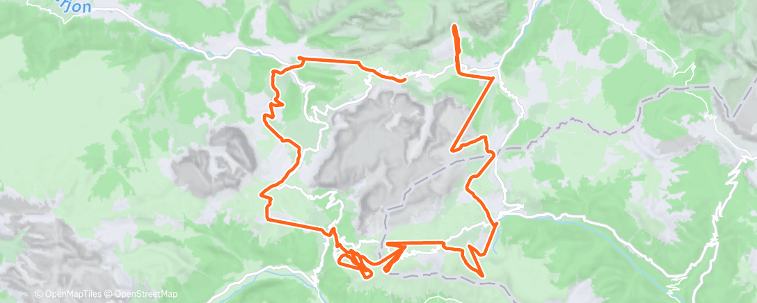Map of the activity, Morning Alpine Ski