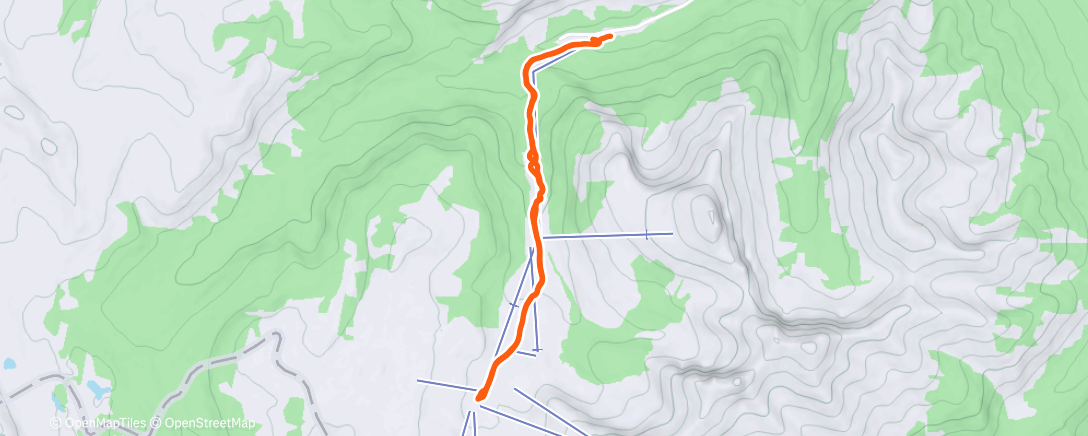 Map of the activity, Morning Backcountry Ski