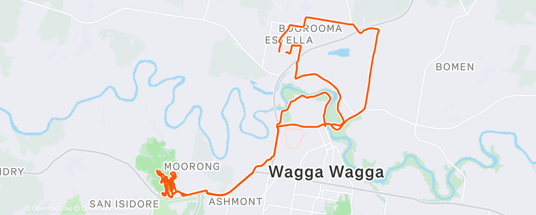 Map of the activity, 2025 3hr loop and Happy Meal loop with CP, RA, and RJ
