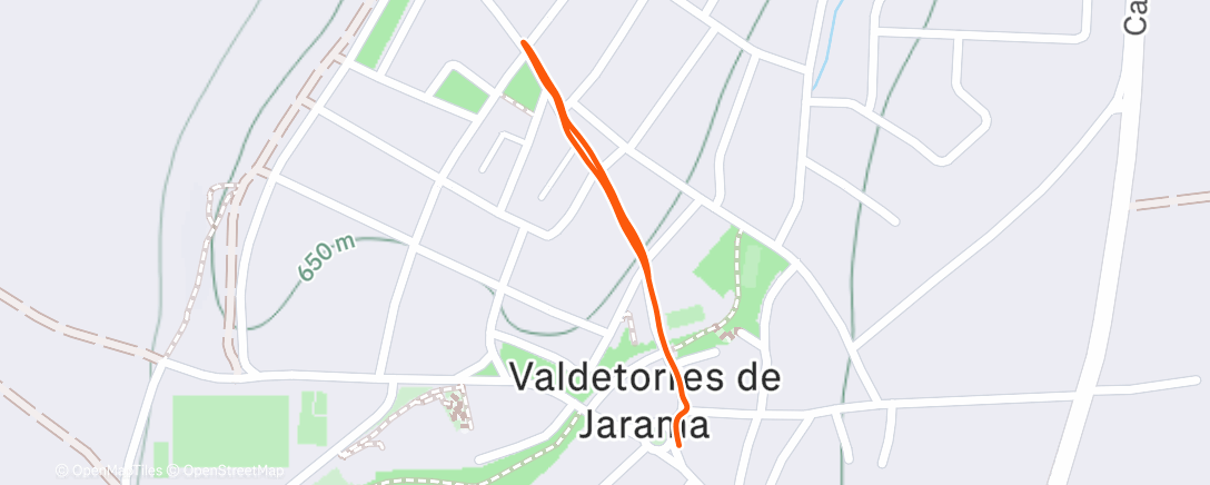 Map of the activity, Calentamiento