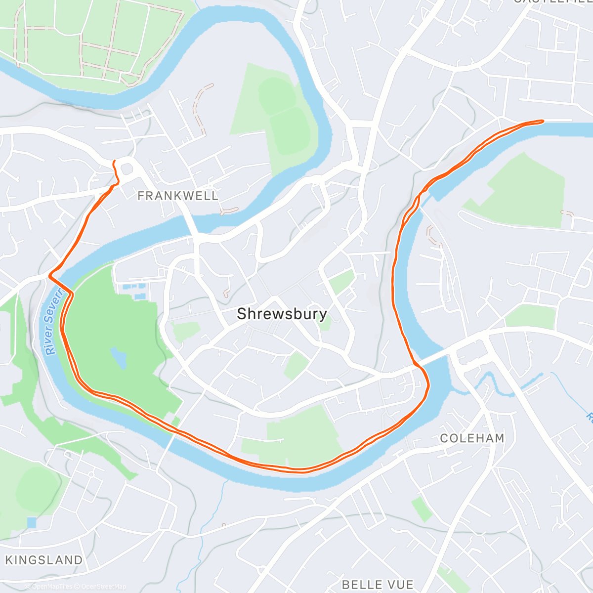 Карта физической активности (Afternoon Run)