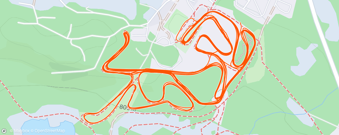 Map of the activity, Afternoon Nordic Ski