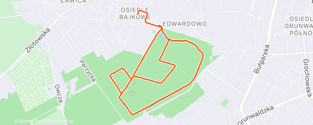 Карта физической активности (Morning Run)