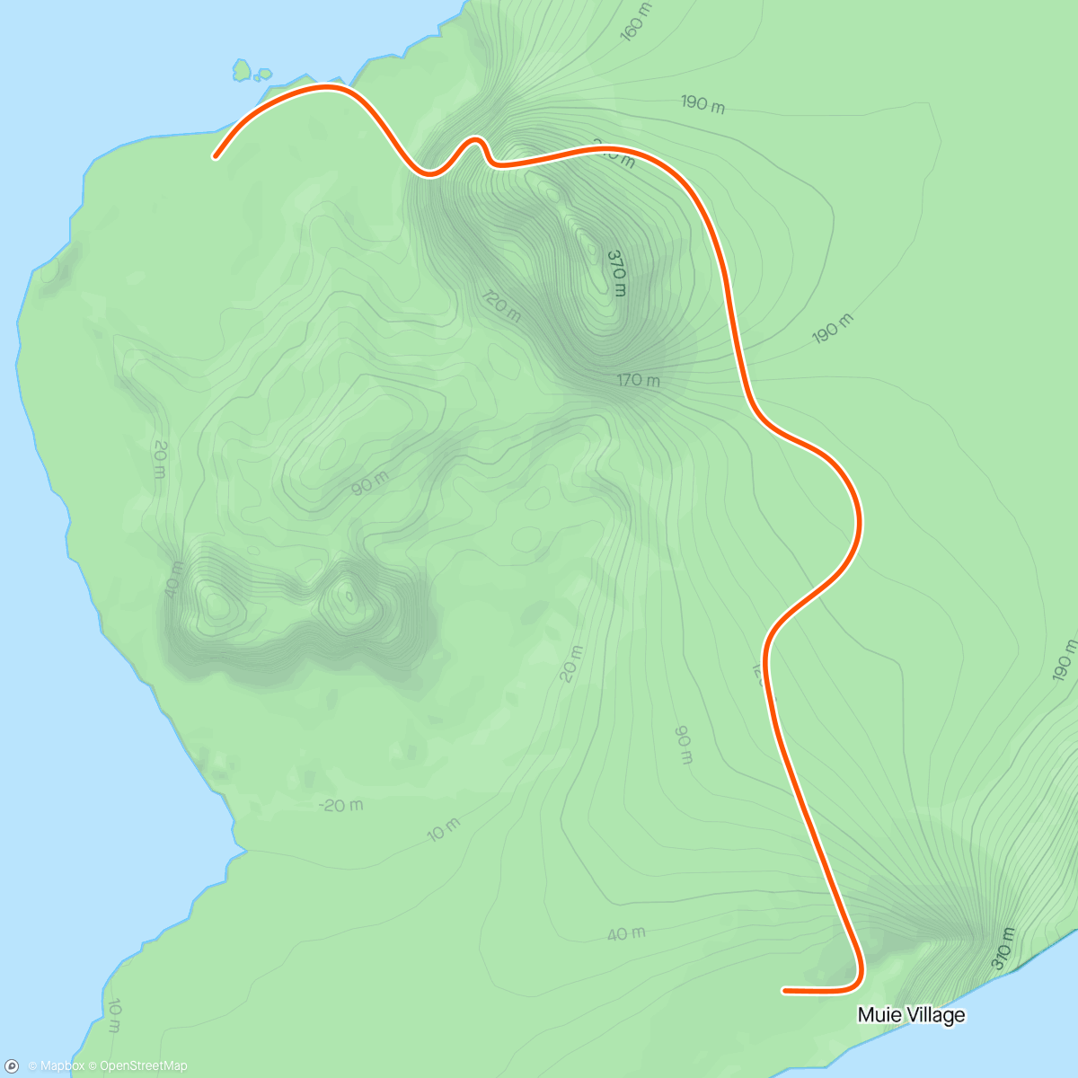 Карта физической активности (Zwift - Flat Route in Watopia)