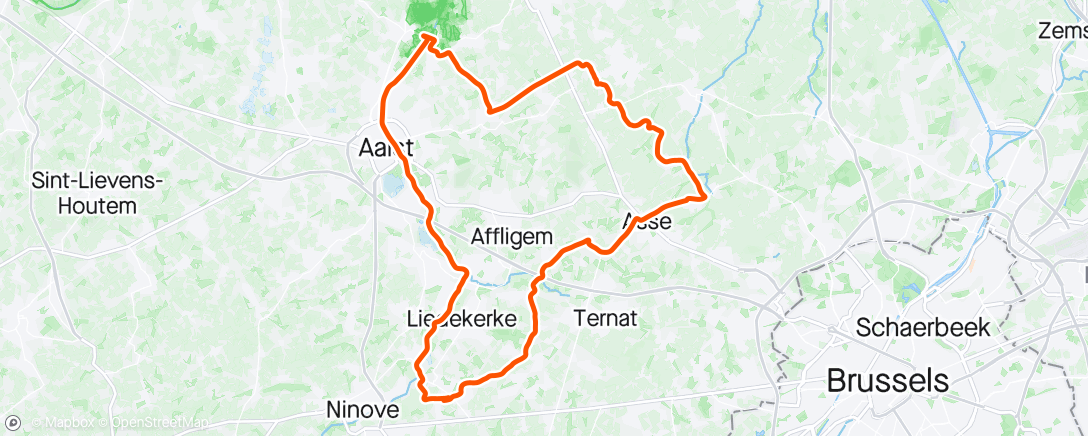 Map of the activity, Fiets gedoopt ✝️