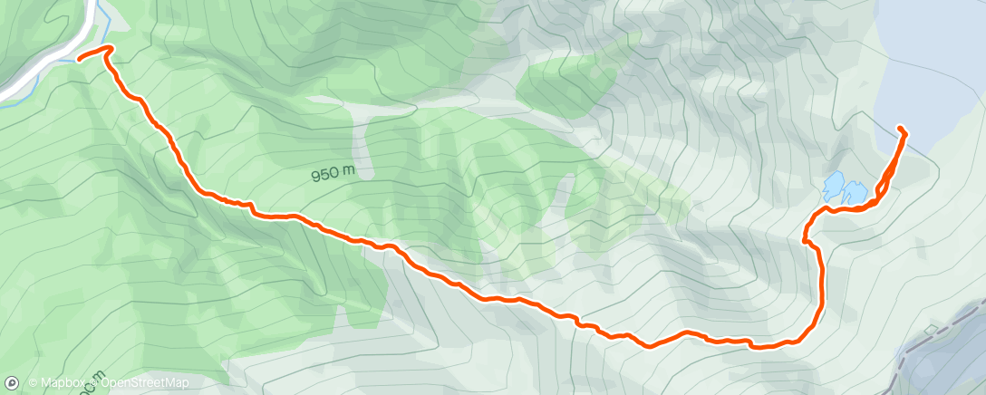 Map of the activity, Brewster glacier down