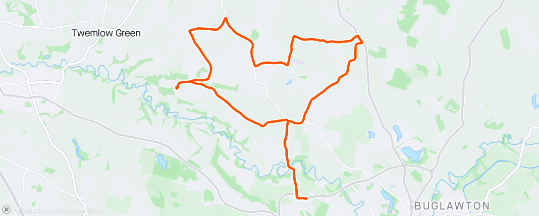 Map of the activity, Congleton Half Marathon 2nd 1.14.50