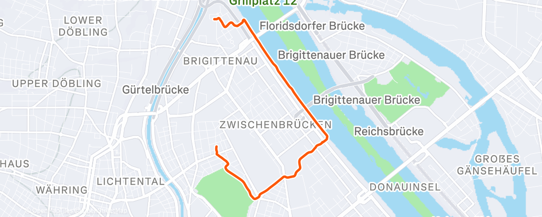 Map of the activity, Morning Walk